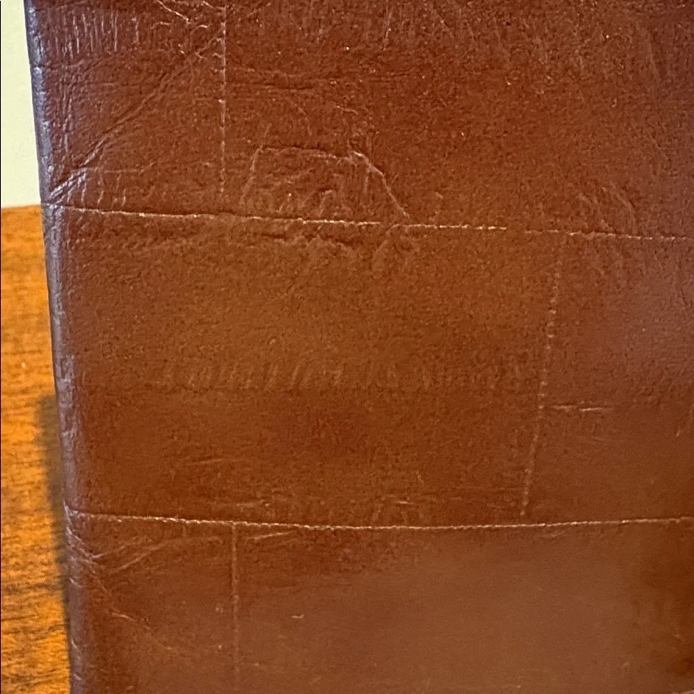 Craft  Wallet  Top grain cowhide Leather Unisex  Eel skin pattern print NWOT